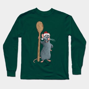 Remy from Ratatouille Christmas Long Sleeve T-Shirt